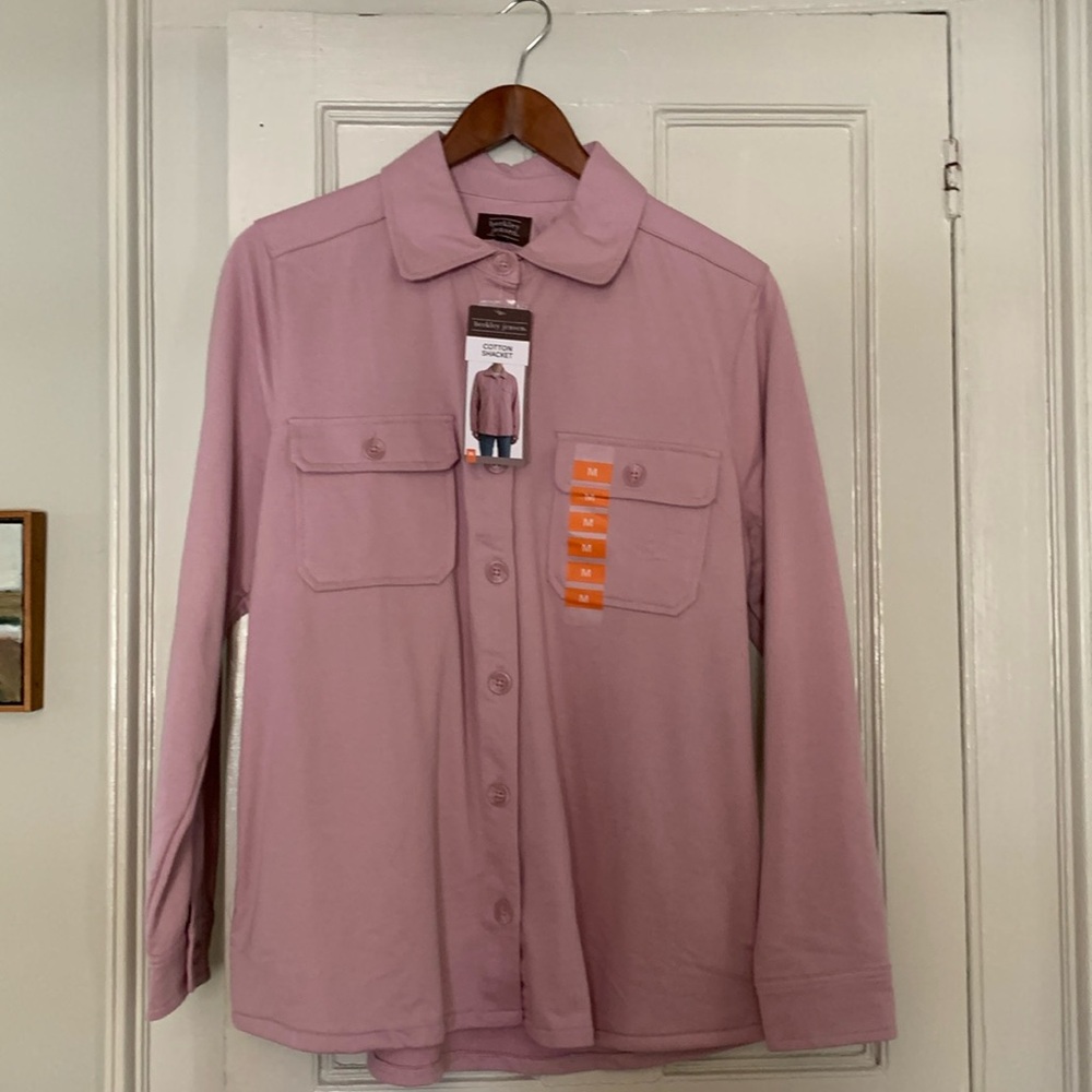 Berkley Jensen rose colored Shacket size medium new